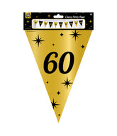 Vlaggenlijn 60 Jaar Zwart Goud 10m